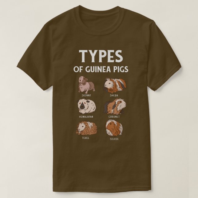 Cute Guinea Pig  T-Shirt (Design Front)