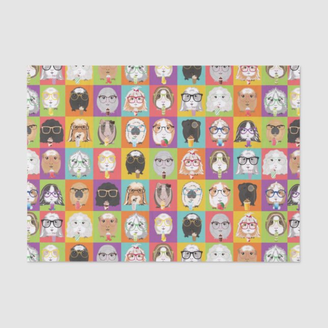 Cute Guinea Pig Tissue Paper (Front)