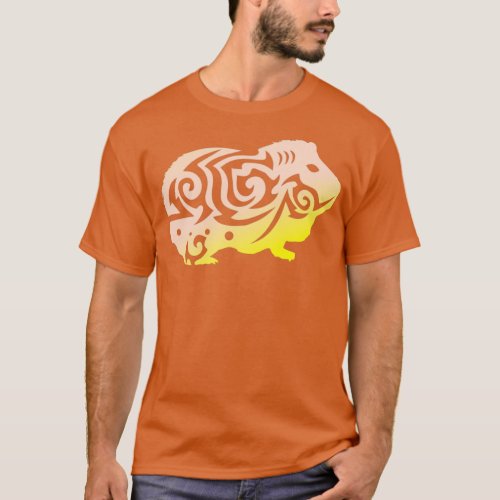 Cute Guinea Pig Tribal Tattoo Gift Idea  3  T_Shirt