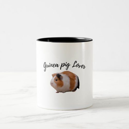 Cute Guinea Pig Two_Tone Coffee Mug