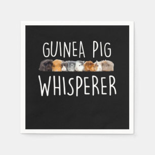 Cute Guinea Pig Whisperer Animal Lover Gift Napkins