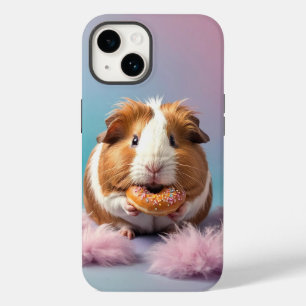 Cute Guinea Pig With Donut Pastel Gradient Case-Mate iPhone 14 Case