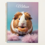 Cute Guinea Pig With Donut Pastel Gradient  Planner<br><div class="desc">Stay organized in sweet style with this Cute Guinea Pig With Donut Pastel Gradient Planner! This delightful planner features charming guinea pigs relishing in delectable donuts set against a soothing pastel gradient backdrop. With ample space for daily, weekly, and monthly planning, as well as sections for notes and goals, this...</div>