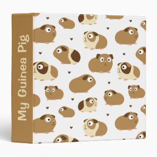 Cute Guinea Pigs 3 Ring Binder