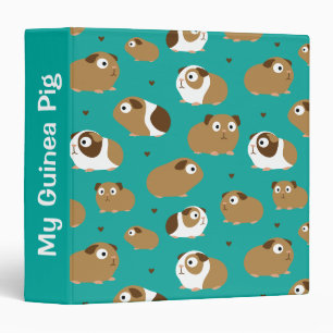 Cute Guinea Pigs 3 Ring Binder