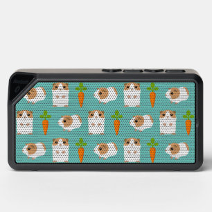 Cute Guinea Pigs and Carrots Pattern Blue Bluetooth Speaker