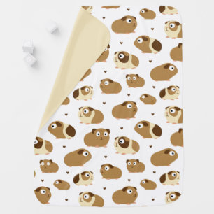 Cute Guinea Pigs Baby Blanket
