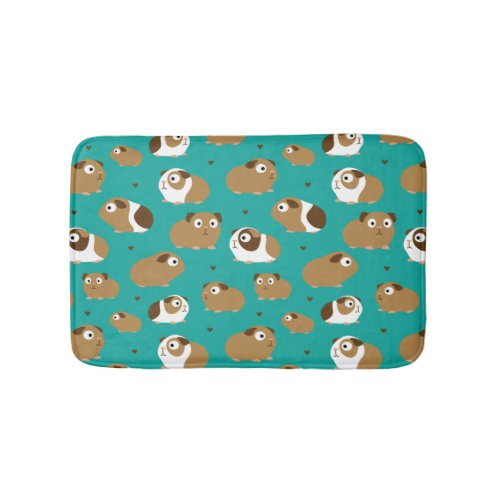 Cute Guinea Pigs Bath Mat