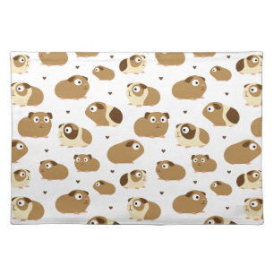 Cute Guinea Pigs Cloth Placemat