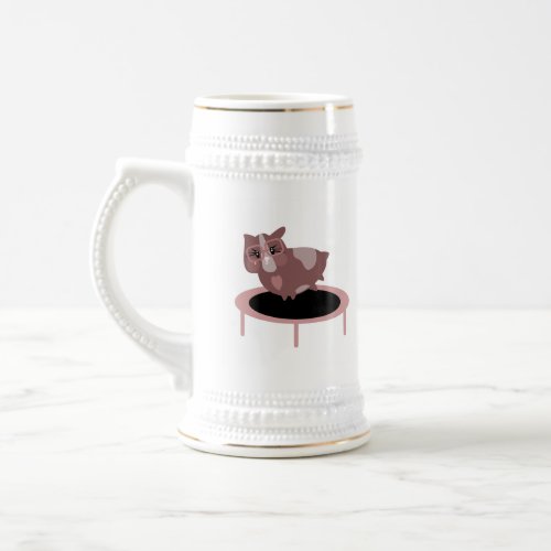 Cute Guinea Pigs Exercising Beer Stein