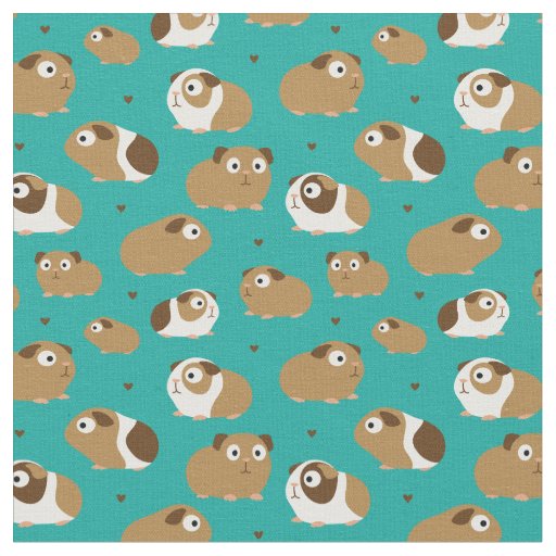 Cute Guinea Pigs Fabric