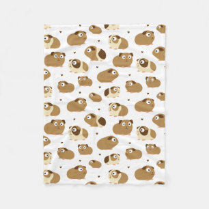 Cute Guinea Pigs Fleece Blanket