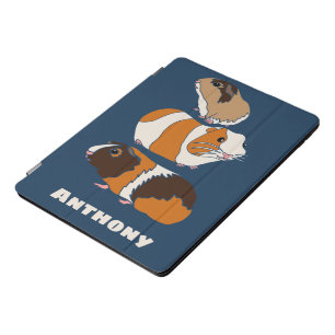 Cute Guinea Pigs Illustrations Personalized iPad Pro Cover
