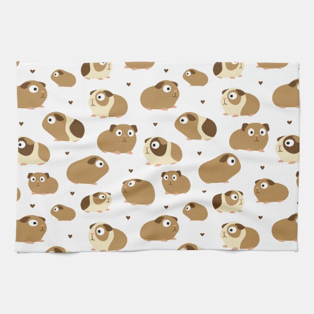 Cute Guinea Pigs Kitchen Towel (Horizontal)