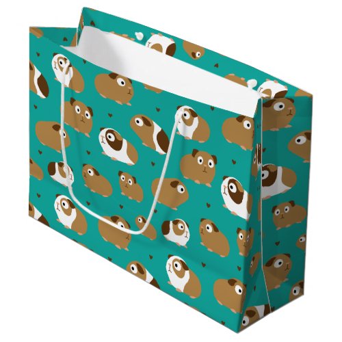 Cute Guinea Pigs Large Gift Bag