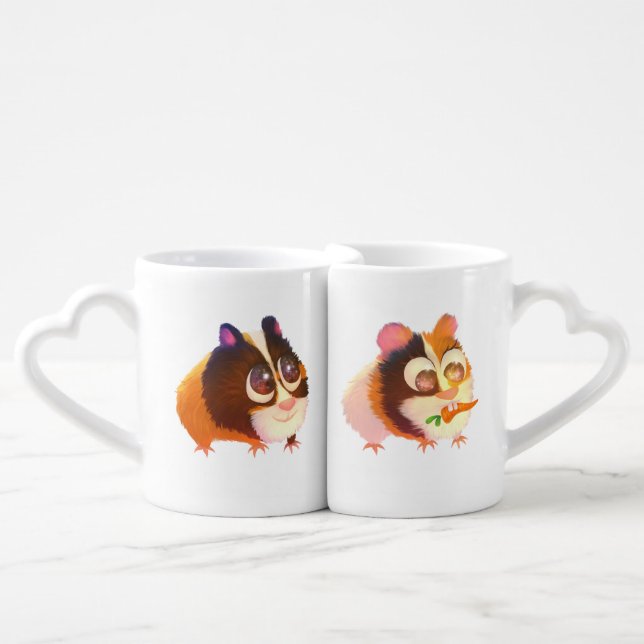 Cute Guinea pigs Lovers' mug (Front Nesting)
