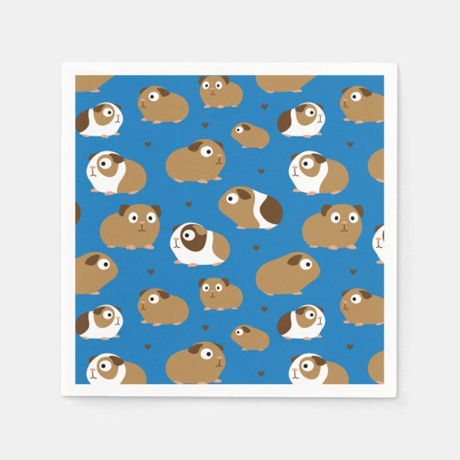 Cute Guinea Pigs Napkins (Front)