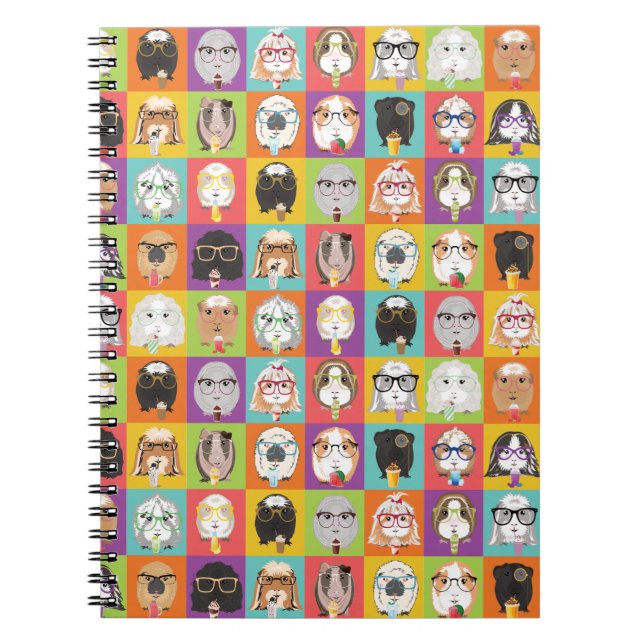 Cute Guinea Pigs Notebook (Front)