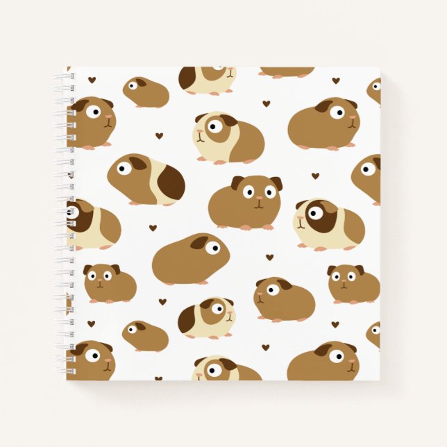 Cute Guinea Pigs Notebook (Front)