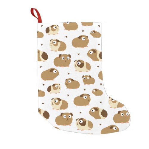 Cute Guinea Pigs Small Christmas Stocking