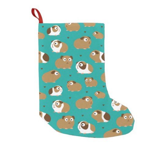 Cute Guinea Pigs Small Christmas Stocking