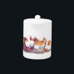 Cute Guinea Pigs Teapot<br><div class="desc">Three cute guinea pigs!</div>