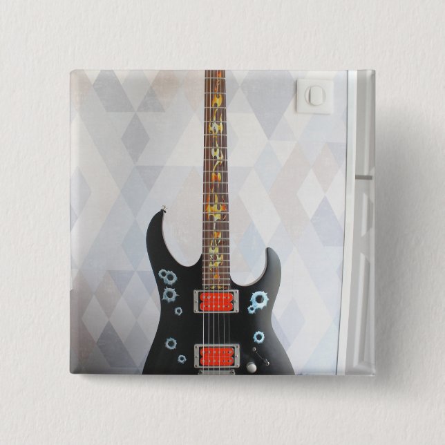 Cute Guitar Button (Front)