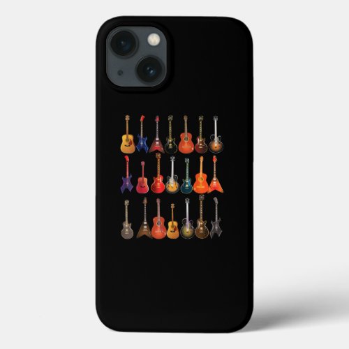 Cute Guitar Rock And Roll Musical Instruments Gift iPhone 13 Case