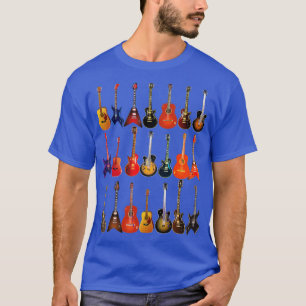 Cute Guitar Rock N Roll Musical Instruments Gift T-Shirt