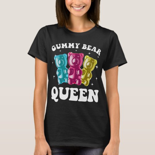 Cute Gummy Bear Art For Women Girls Gummy Bear Lov T_Shirt