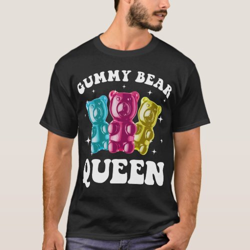 Cute Gummy Bear Art For Women Girls Gummy Bear Lov T_Shirt