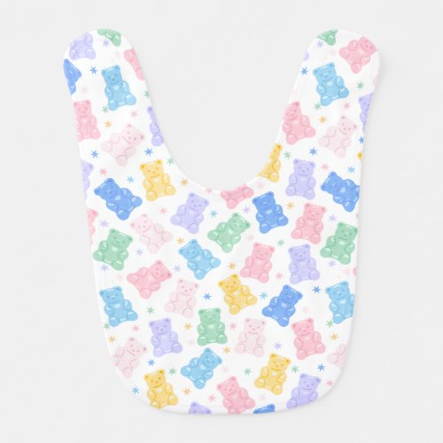 Cute Gummy Bear Pattern Baby Bib