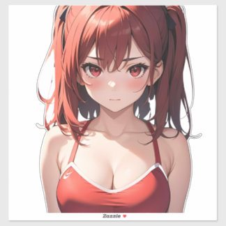 Cute Gym Anime Girl, Yasutake Kohaku Sticker