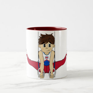 Cute Gymnast on Rings Mug