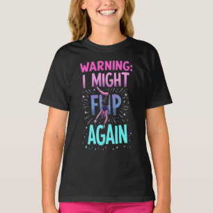 Cute Gymnastics Art for Girls, Kids, Women Gym T-Shirt