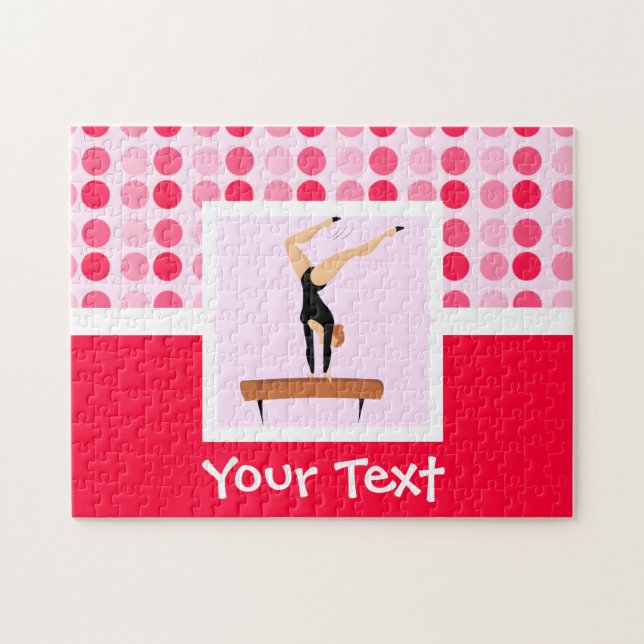 Cute Gymnastics Balance Beam Jigsaw Puzzle (Horizontal)