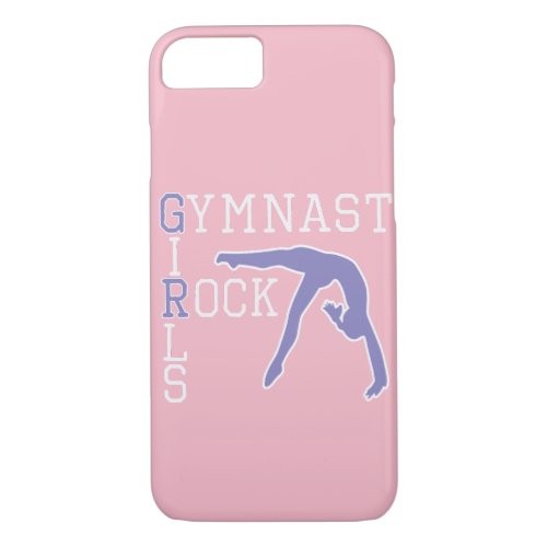Cute Gymnastics Girls Rock Gift for Gymnast Girl iPhone 87 Case