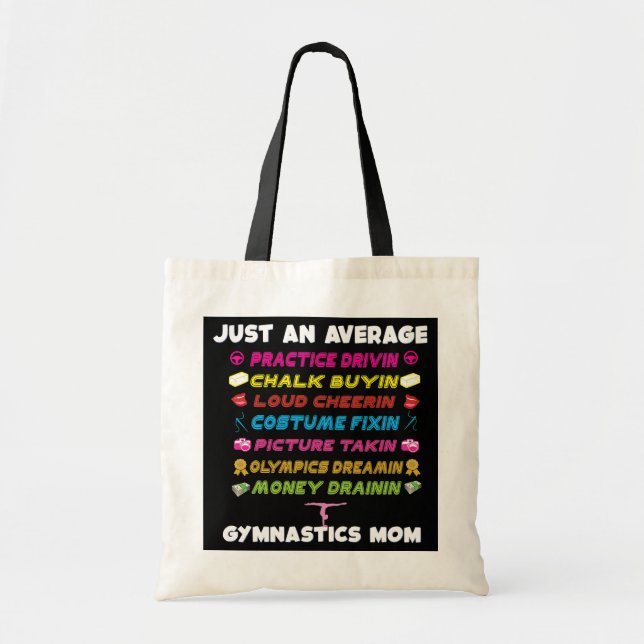 Cute gymnastics mom Mothers day gymnast mom Tote Bag (Front)