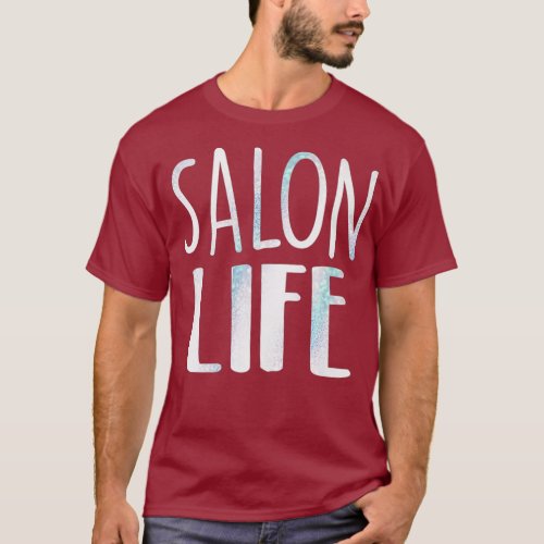 Cute hairstylist nail tech salon hair nail salon T_Shirt