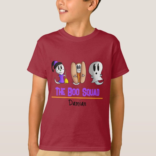 Cute Hallloween Kids Shirt The Boo Squad Shirt (Front)