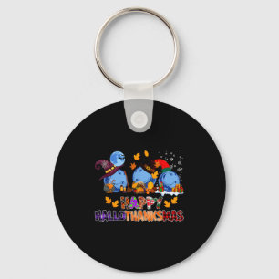 Cute Hallothanksmas Bowling Halloween Thanksgiving Keychain