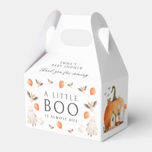 Cute Halloween A Little Boo Baby Shower Favor Boxes