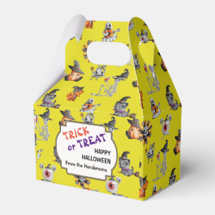 Cute Halloween all-over design custom Favor Boxes