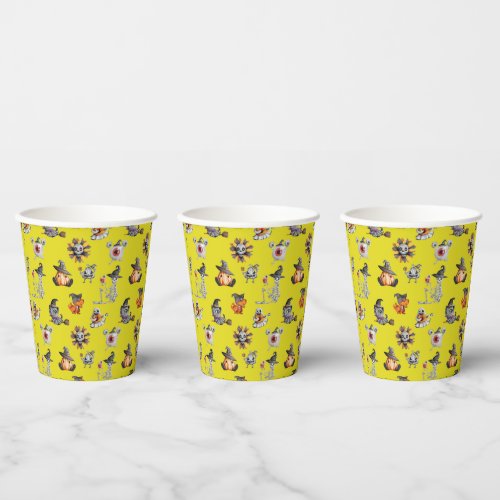 Cute Halloween all_over design Paper Cups