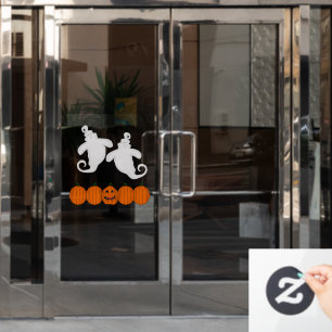 Cute Halloween And Pumpkin Window Cling