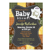 Cute Halloween, Autumn, Baby Shower Invitation