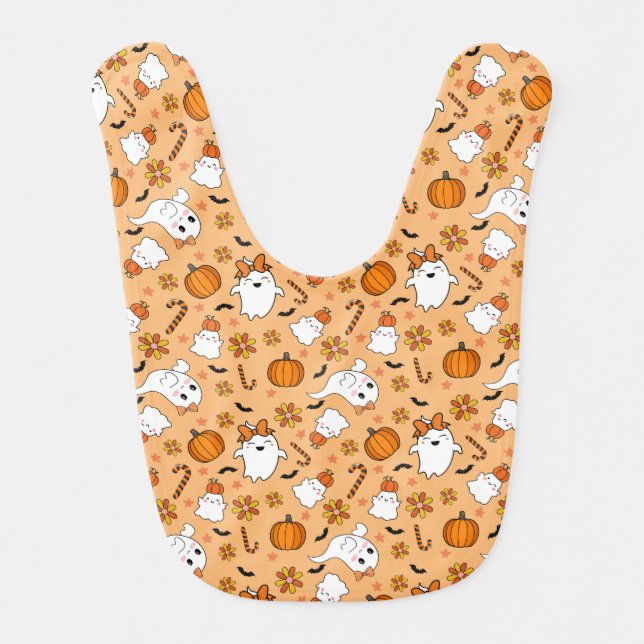 Cute Halloween Baby Bib (Front)