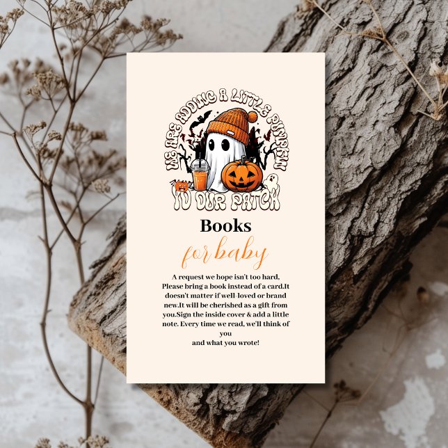 Cute Halloween Baby Shower Books for Baby Enclosure Card (Creator Uploaded)