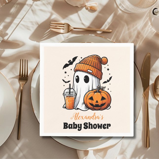 Cute Halloween Baby Shower Napkins (Creator Uploaded)