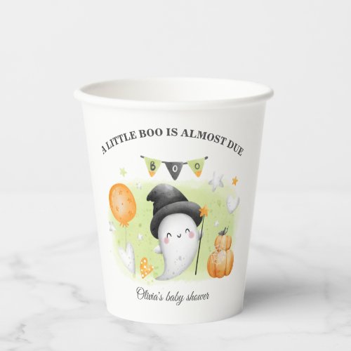 Cute Halloween baby shower paper cup